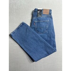 NWTS Levi's 501 90's Original Premium Jeans Men's 33x30 Denim Blue Button Fly